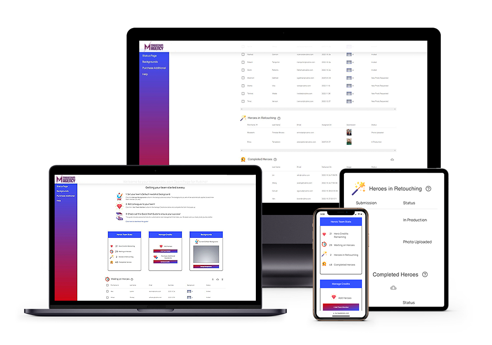 Virtual Headshots: Company Headshots for Remote Teams Webpage